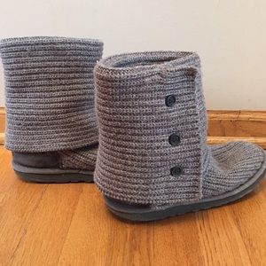 Ugg Grey Knit Boots